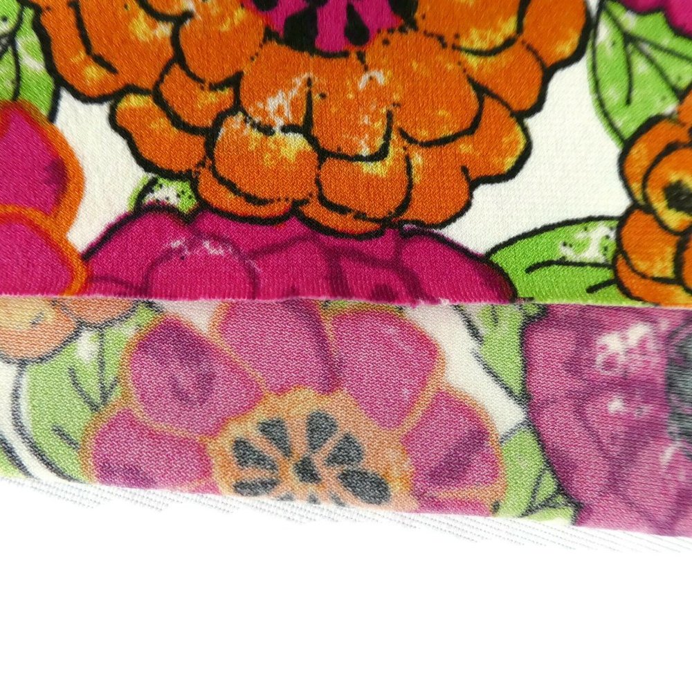 Vintage Rampage Dress Marrakesh Pleated Neck Draped Back Cutout Floral Vibrant M - Picture 12 of 12